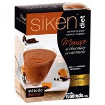 Siken Diet Mousse de Chocolate Con Caramelo 7 sobres