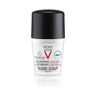 Vichy Deodorant Homme Antiperspirant Roll On, 50 ml