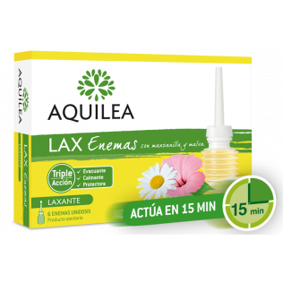 Aquilea LAX Enemas Con Manzanilla Y Malva, 6 enemasunisis