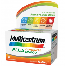 MULTICENTRUM PLUS GINSENG AND GINKGO 30 COMP