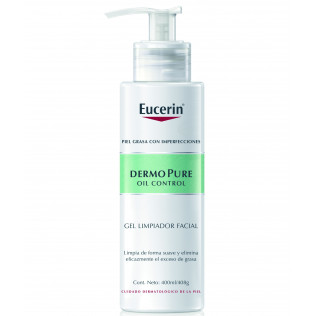 Eucerin Dermo Pure Oil Control Gel Facial Cleaner Piel Grasa, 400ml