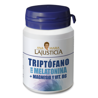 Ana Maria Lajusticia Triptófano Con Melatonina+Magnesio y Vit B6, 60compressed