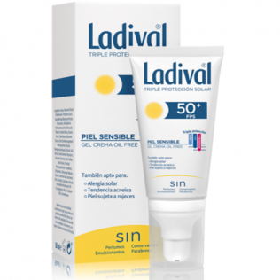 Ladival Gel-Crema Sensible Piel/Alergica SPF50+ 50ml + Gift Stick Labial SPF15