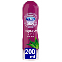 Durex Play Massage 2 in 1 Massage and Lubricant gel with Aloe Vera, 200ml