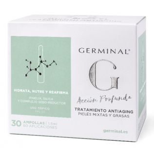 Germinal Deep Treatment Anti-aging Normal and Mixed Leather,30 ampoules