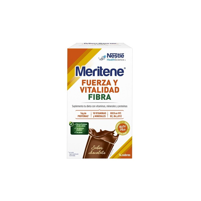 MERITENE Pack Batido Chocolate (6×15) 90 sobres – Farmacia Granvia 216
