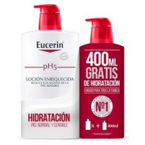 Eucerin PACK Locion Enriched 1000 ml + REGALO 400 ml