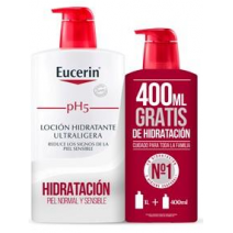 Eucerin PACK Locion Hydratante Ultralight 1000 ml + REGALO 400ml