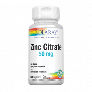 Solaray Zinc citrate -60 VegCaps