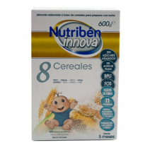 Nutribén Innova Papilla 8 Cereals +5m, 600g