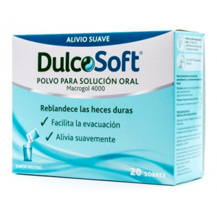 DulcoSoft Oral Solucion 20 envelopes