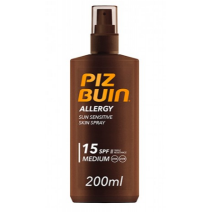 Piz Buin Allergy SPF15 Spray Corporal Piel Sensible to the Sun, 200ml