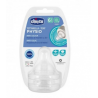 Chicco Tetina Physio Flux Papilla Silicone 6m+ 2 units