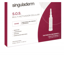 Singuladerm SOS Shine Lighting Treatment Vial, 4Uds x10.5ml