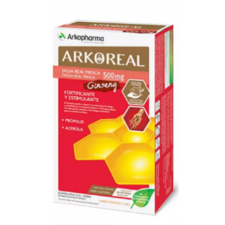 Arkoreal Jalea Real 500mg Fresca + Ginseng 20 blisters