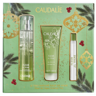 Caudalie COFRE Agua Refrescante Fleur De Vigne 50ml + REGALO 10ml+ Gel Shower 50ml