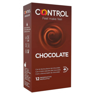 Control Adapt SexSense Chocolate Preservative, 12Ud