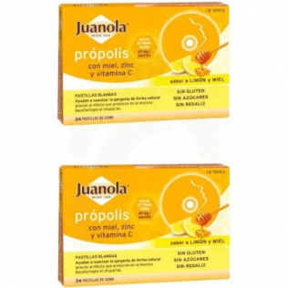 ANGELINI JUANOLA DUPLO PROPOLIS VIT C 2X24 PASTILLAS