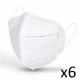 FFP2 NR White CE mask, 6 u