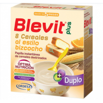 Blevit Plus Duplo 8 Bizcocho and Orange Cereals 600g