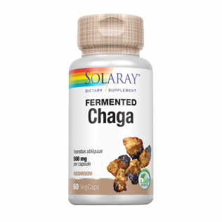 SOLARAY CHAGA FERMENTED MUSHROOM 60 VEGCAPS