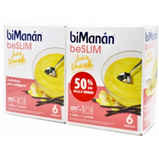 BIMANAN DUPLO BESLIM NATILLA VAINILLA 2X6 SOBRES