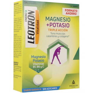 LEOTRON MAGNESIO + POTASIO ANGELINI 54 COMPRIMIDOS EFERVESCENTES