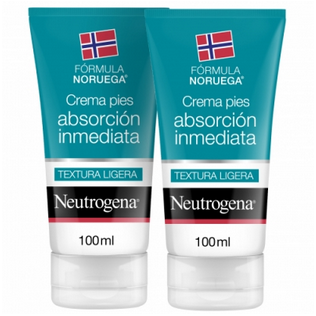 Neutrogena DUPLO Crema para Pies de Absorción Inmediata 2x100ml