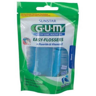 GUM- 890 EASY FLOSSERS SEDA DENTAL APLICADOR 30 UNIDADES