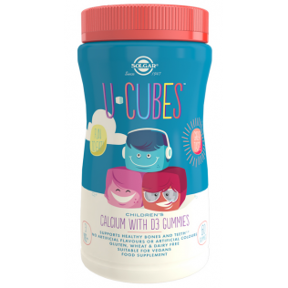 SOLGAR U-CUBES CALCIO Y VIT 60 GOMINOLAS