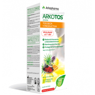 ARKOTOS TOS SECA Y PRODUCTIVA 1 ENVASE 140 ML SABOR FRUTOS ROJOS