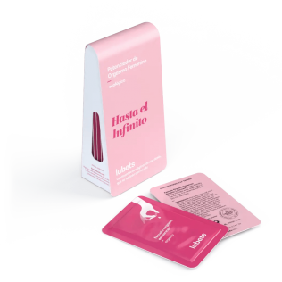 LUBETS LUBRICANTE ECOLOGICO POTENCIADOR DE ORGASMO FEMENINO 10 MONODOSIS 4 ML AROMA GRANADA