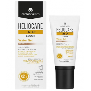 HELIOCARE 360º COLOR WATER GEL PROTECTOR SOLAR SPF 50+ 1 ENVASE 50 ML COLOR BRONZE