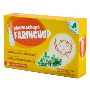 PHARMACHUPS FARINCHUP 12 PASTILLAS SABOR NARANJA