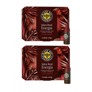 Black Bee Duplo Jalea Real Energia con Guarana 20 + 20 viales