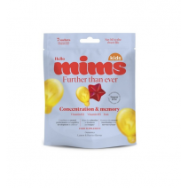 Mims Kids Concentration & Memory 7 Bolsitas Individuales 12,5 g Sabor a Frutas