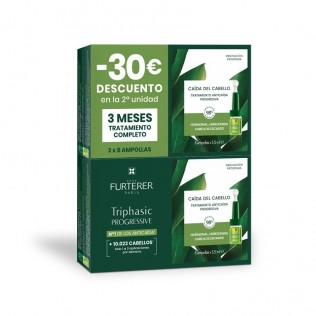 Rene Furterer DUPLO Triphasic Tratamiento Anticaida Progresiva 2x8amp