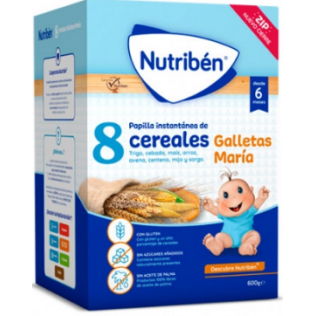 Nutribén 8 Cereals with Galletas Maria, 600g