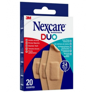 3M NEXCARE DUO 20 TIRAS SURTIDAS