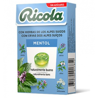 RICOLA CARAMELOS SIN AZUCAR 1 ENVASE 50 G SABOR MENTOL