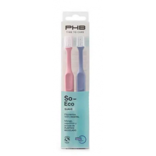 CEPILLO DENTAL ADULTO PHB VITIS TIME TO CARE SO ECO 2 UNIDADES SUAVE DUPLO