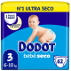 PAÑAL INFANTIL DODOT BEBE SECO VALUE TALLA 3 6-10 KG 62 UNIDADES PACK