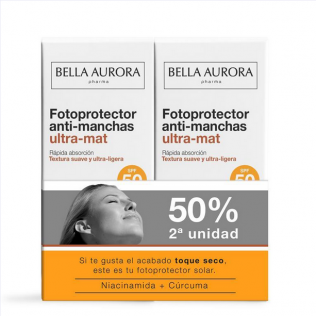 BELLA AURORA SOLAR DUPLO ULTRA MAT ANTIMANCHAS SPF50 2X50ML