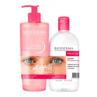 BIODERMA PACK SENSIBIO AGUA MICELAR + GEL MOUSSANT