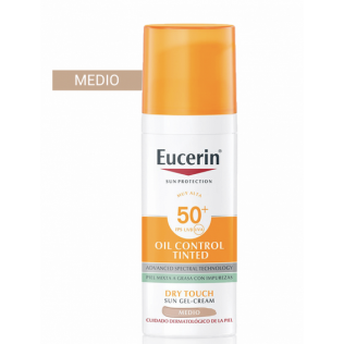 EUCERIN SUN PROTECTION SPF 50+ OIL CONTROL TINTED 1 TUBO 50 ML