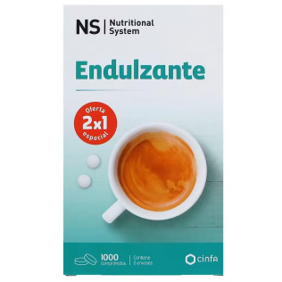 NS ENDULZANTE 2 ENVASES 500 COMPRIMIDOS