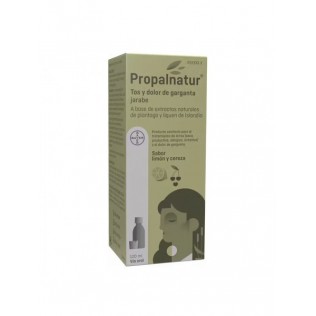 PROPALNATUR TOS Y DOLOR DE GARGANTA 1 BOTELLA 120 ML JARABE SABOR LIMON Y CEREZA