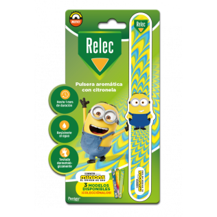 RELEC PULSERA AROMATICA 1 UNIDAD MINION ESTAMPADO AMARILLO