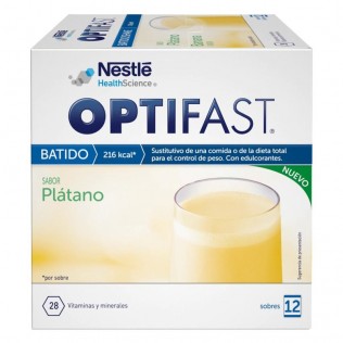 OPTIFAST BATIDO 12 SOBRES 55 G SABOR PLATANO