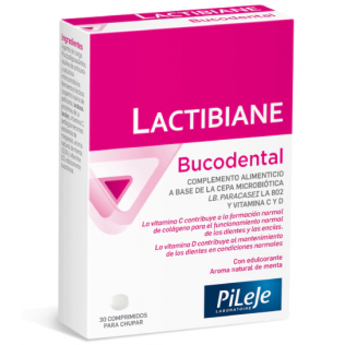 PILEJE LACTIBIANE BUCODENTAL 30 COMP PARA CHUPAR